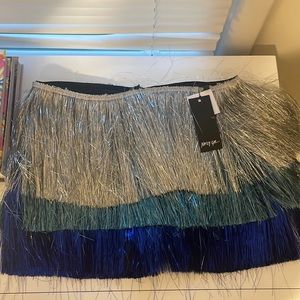 Nasty Gal Tinsel Shorts NWT